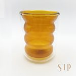 Amber Double Wall Glass